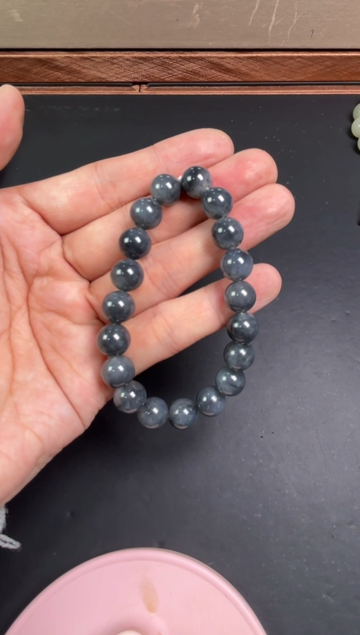 【闪购商品】和田玉手串未镶嵌若羌微色差卡10