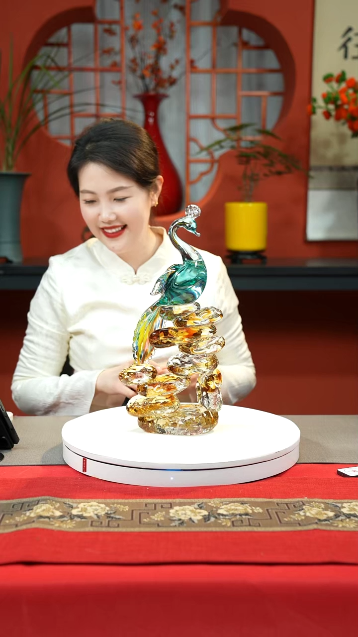 琉璃手工艺品鹦鹉