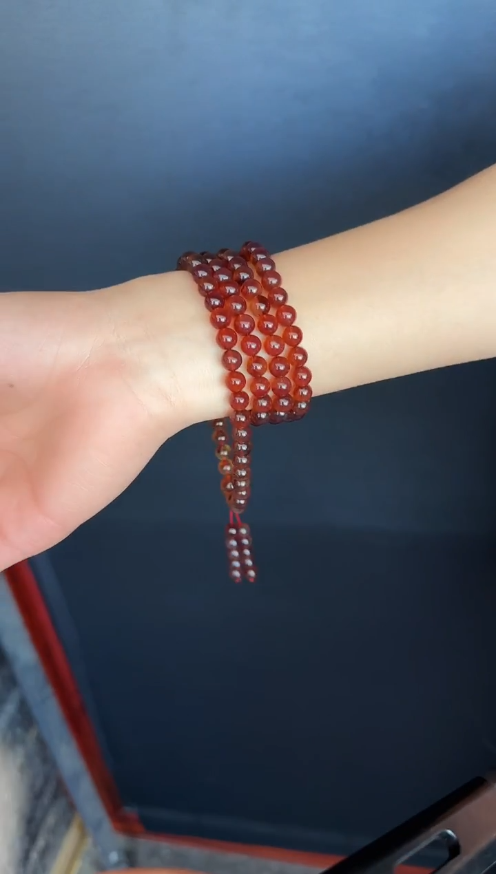 琥珀颈饰未镶嵌#12缅甸琥珀紫罗兰108.7mm