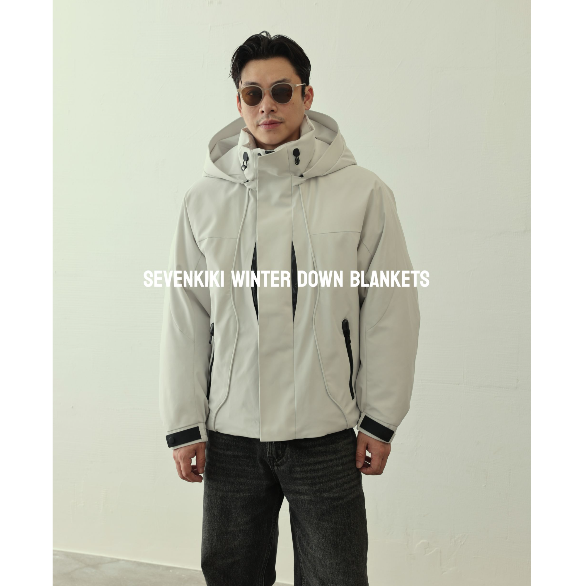 SEVENKIKI AW 【万能王】90白鹅绒未来机能解构冲锋衣羽绒服85081