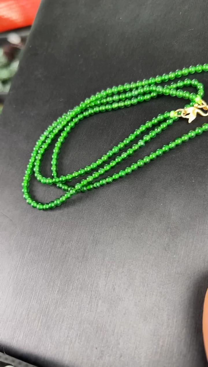 【闪购商品】翡翠颈饰未镶嵌翡翠约3毫米多样性拍一发一