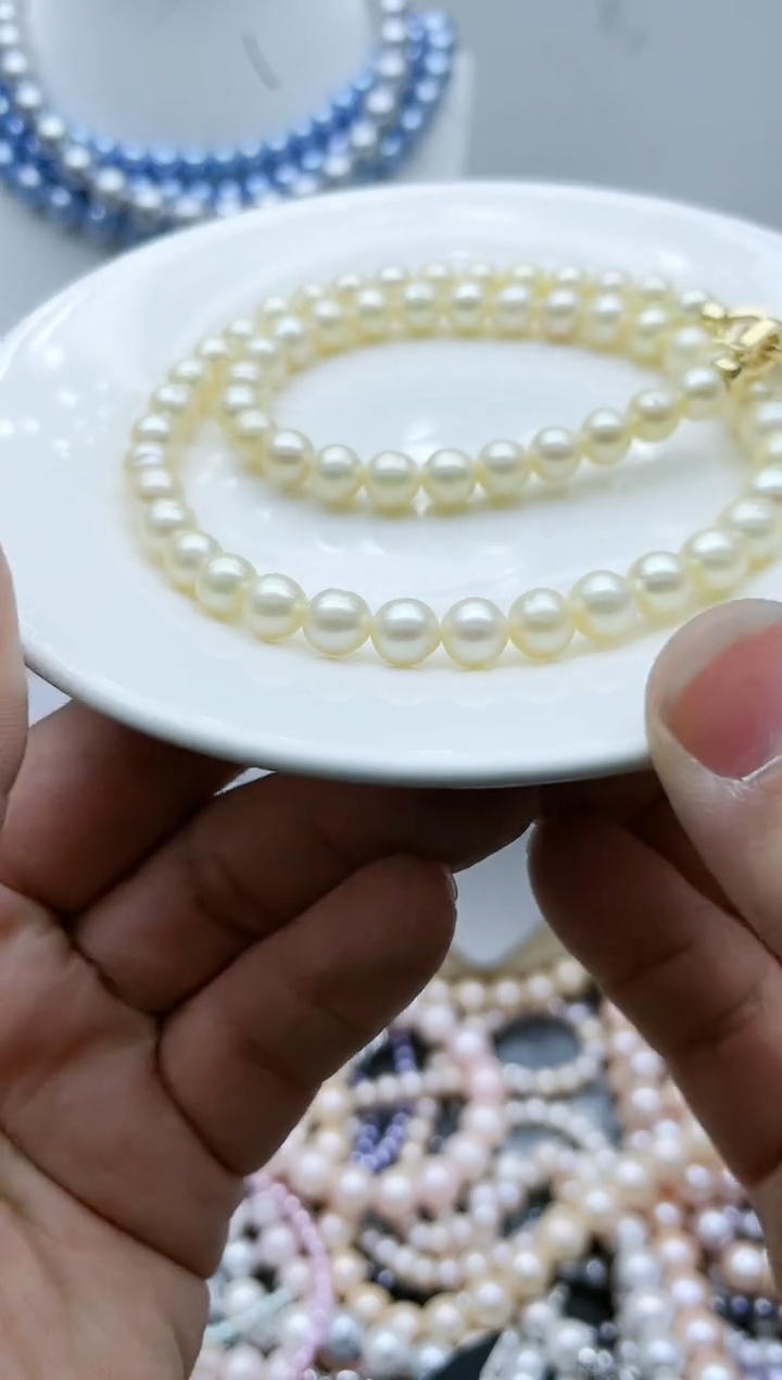 【闪购商品】淡水珍珠颈饰钛钢3