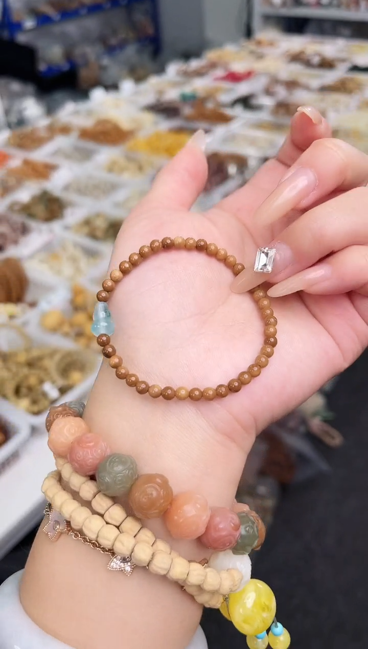 手串库克【凝翠4mm】特级A+库克圆珠单圈@@CP161-1029