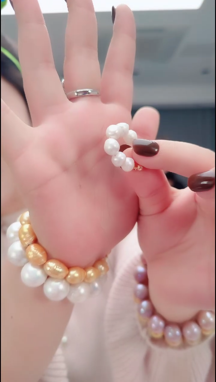 颈饰未镶嵌淡水珍珠2604耳圈