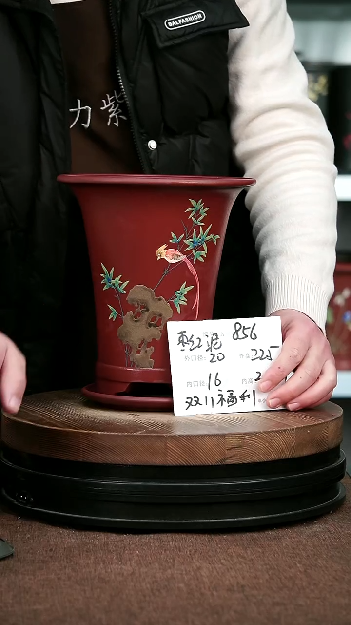 紫砂花盆花卉园艺856+Z