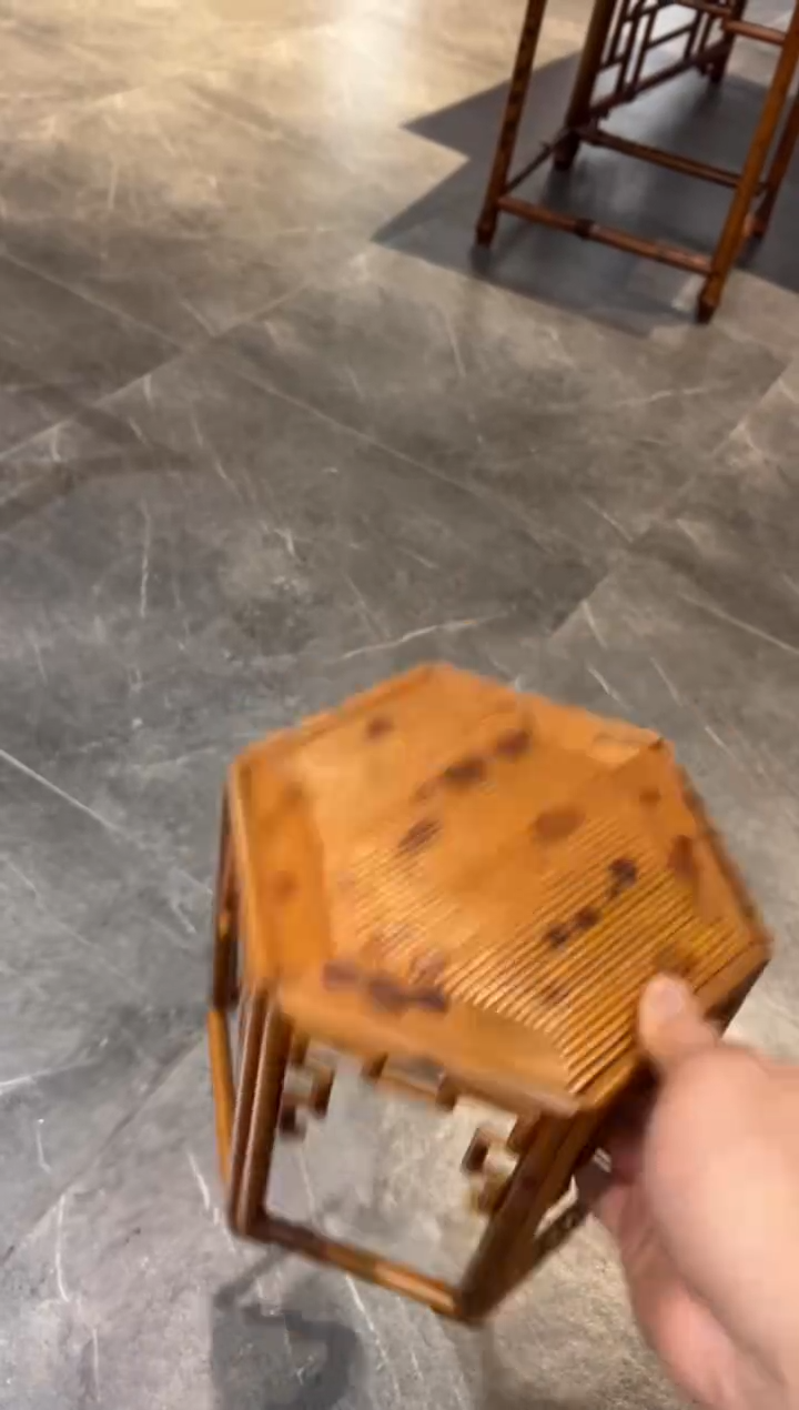 【闪购商品】扇子湘妃竹花几六方