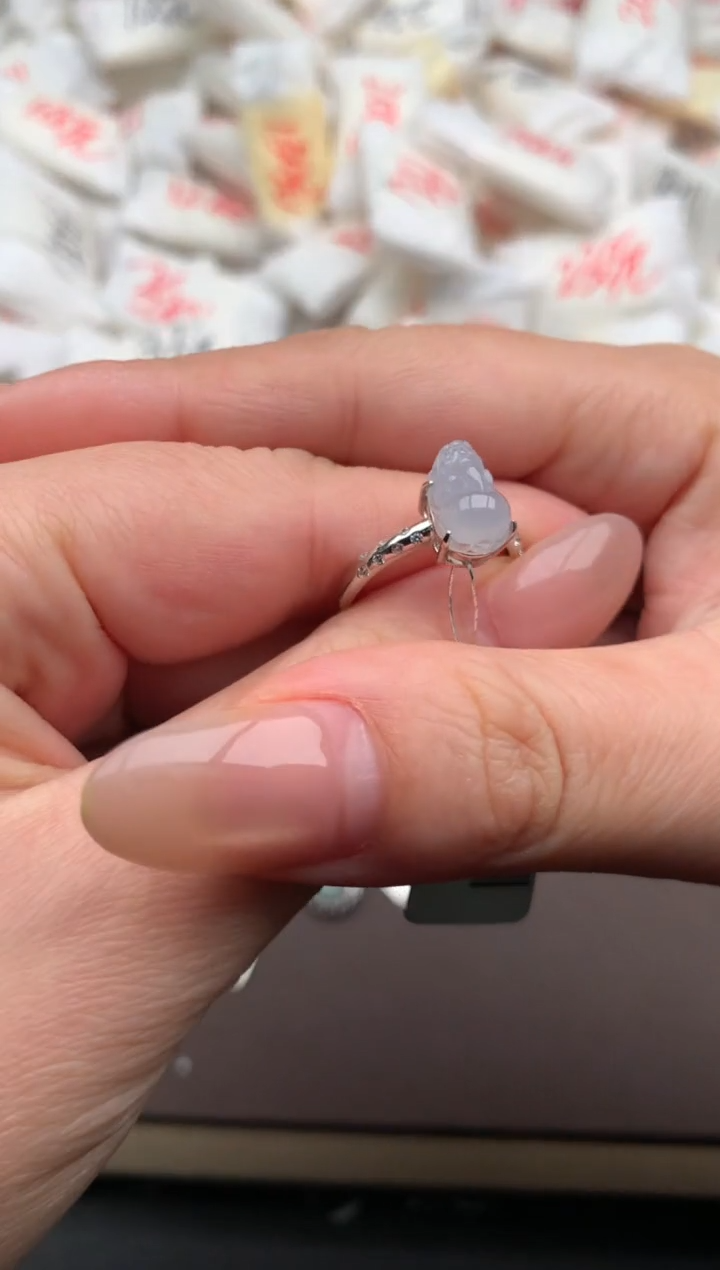 【闪购商品】翡翠戒指银S925镶嵌一