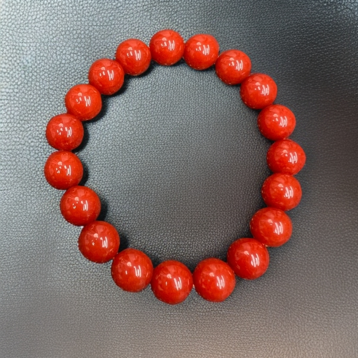 A703精品柿红单圈10mm手串国风