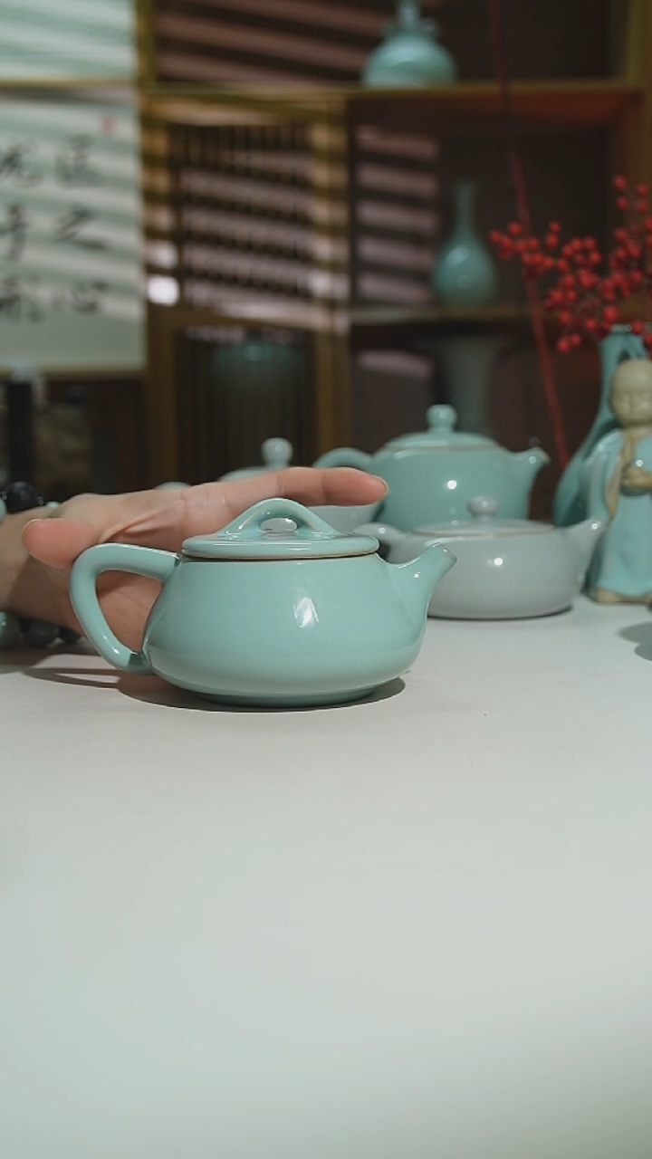 天青珑匠石瓢壶二级0528