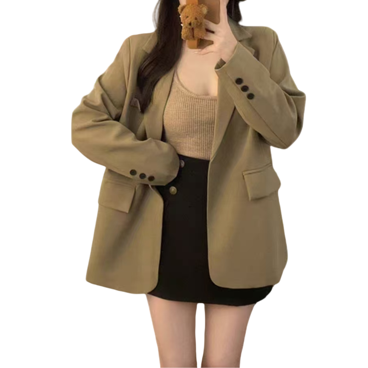 有莱头家西装外套休闲宽松慵懒风外套