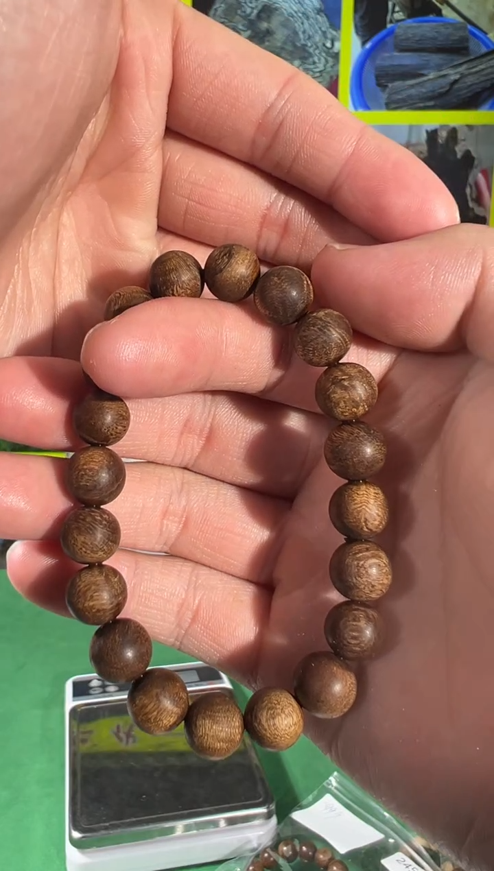 【闪购商品】沉香手串28号沉水红土虎斑10多样性发一