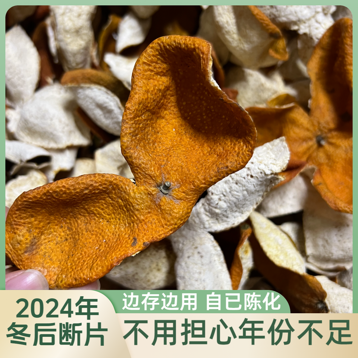 【口粮款】2024年礼乐冬后圈枝断皮12年老树陈皮大红皮自然干仓生晒