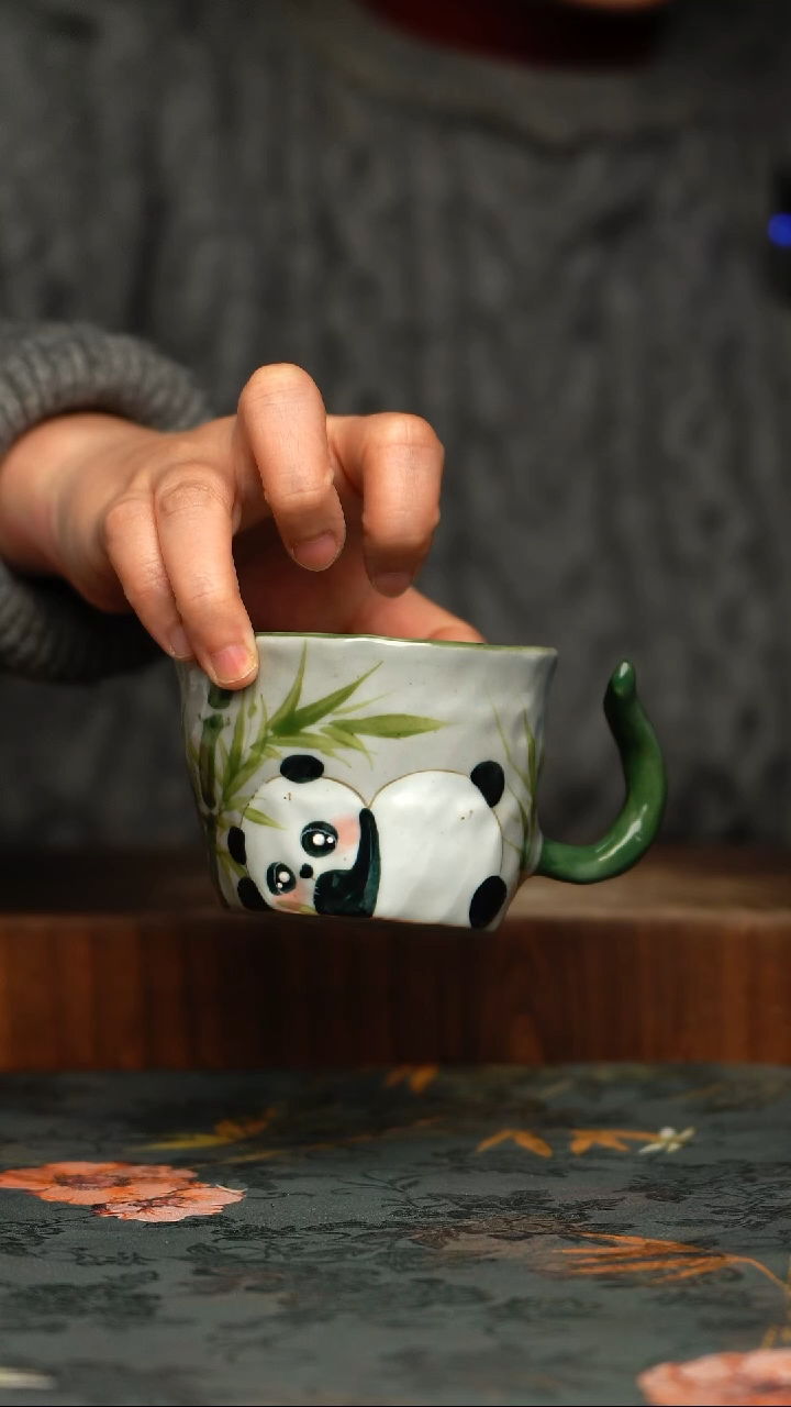 瓷片釉下彩手工手绘同款