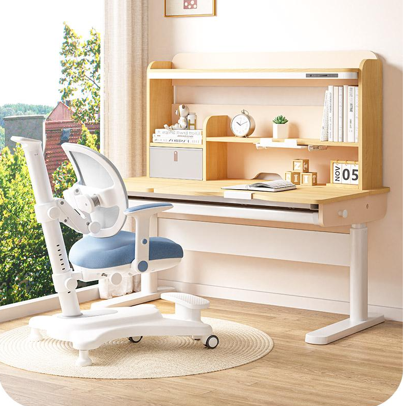 【新疆包邮】⭐爱博士阳光桌专用学习桌小学生写字桌实木升降书桌椅