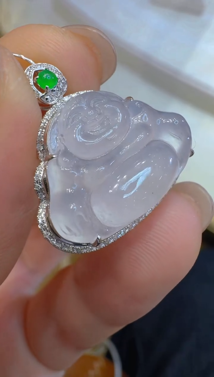 吊坠(不含链)18K金镶嵌翡翠多样性团购发一件