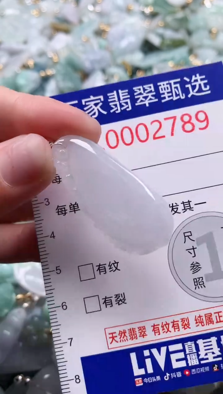 翡翠未镶嵌吊坠(不含链)2789