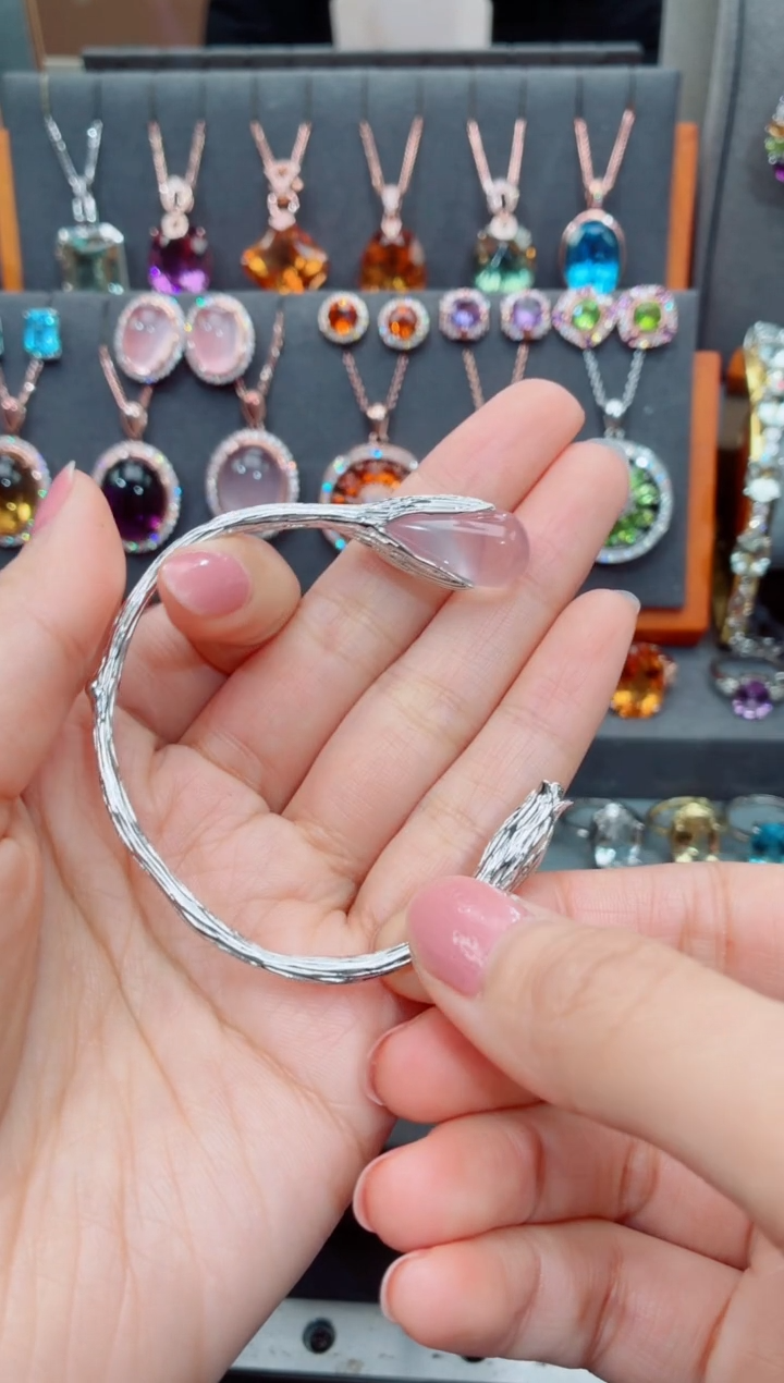 银S925镶嵌手链水晶水晶手链