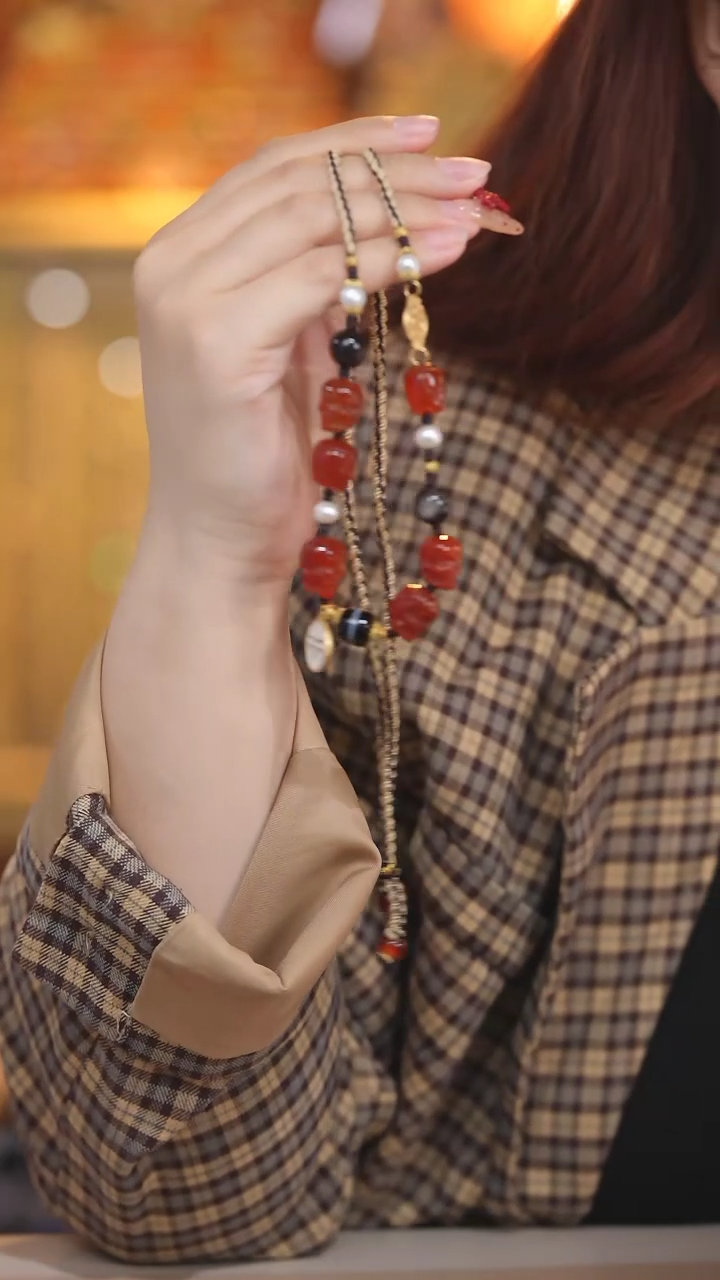 【闪购商品】玛瑙/玉髓颈饰未镶嵌Q31614阿呆多宝项链