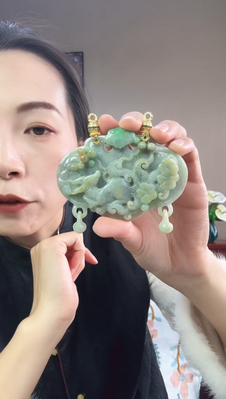 【闪购商品】翡翠颈饰未镶嵌国风原创