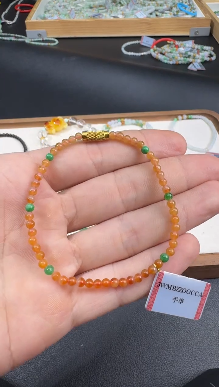 未镶嵌手串翡翠S0923-S1680-397