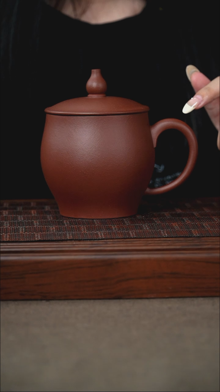 茶杯紫砂原矿清水泥紫砂杯350cc