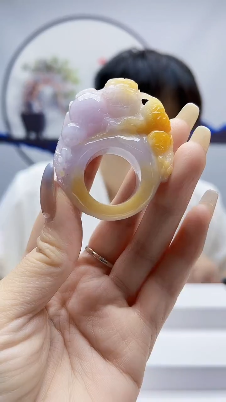 未镶嵌定制翡翠毛货-挂件56