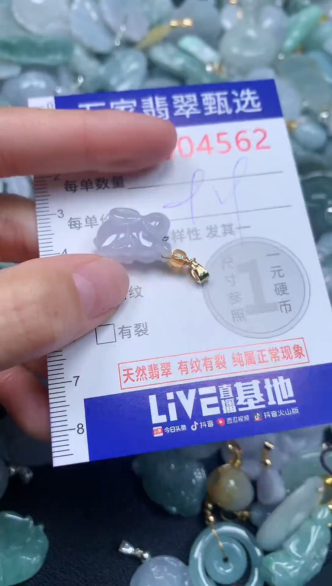 吊坠(不含链)未镶嵌翡翠4562