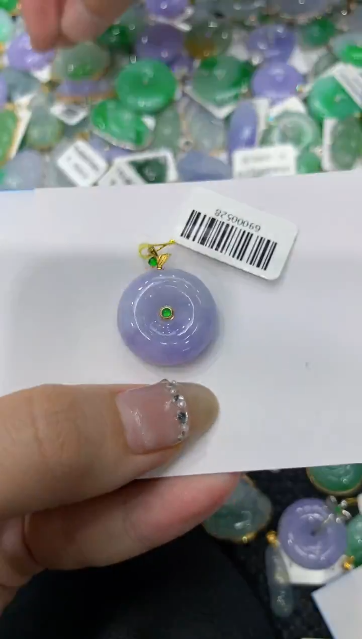 【闪购商品】翡翠颈饰18K金镶嵌222222222