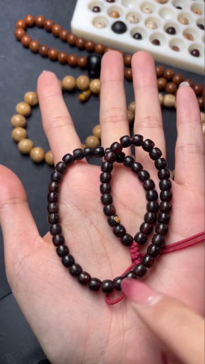 【闪购商品】星月菩提手串精选级赤金星月直切6*5手持