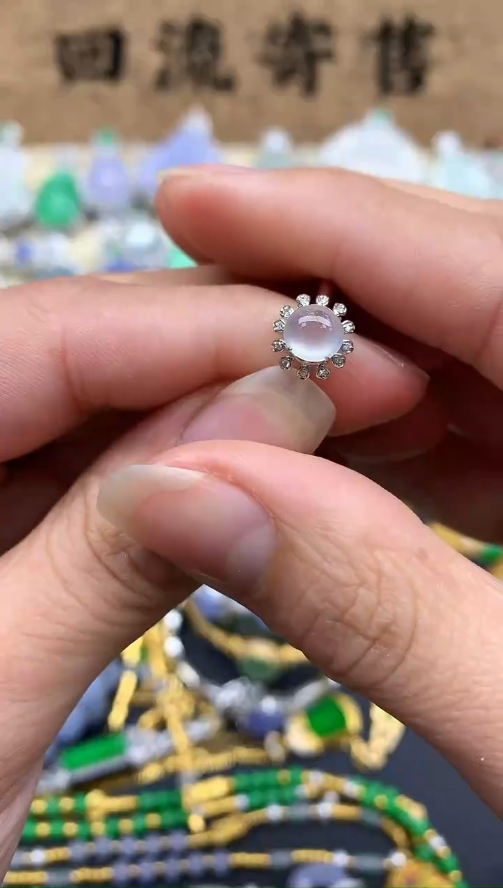 【闪购商品】翡翠戒指18K金镶嵌479-中国好珍宝