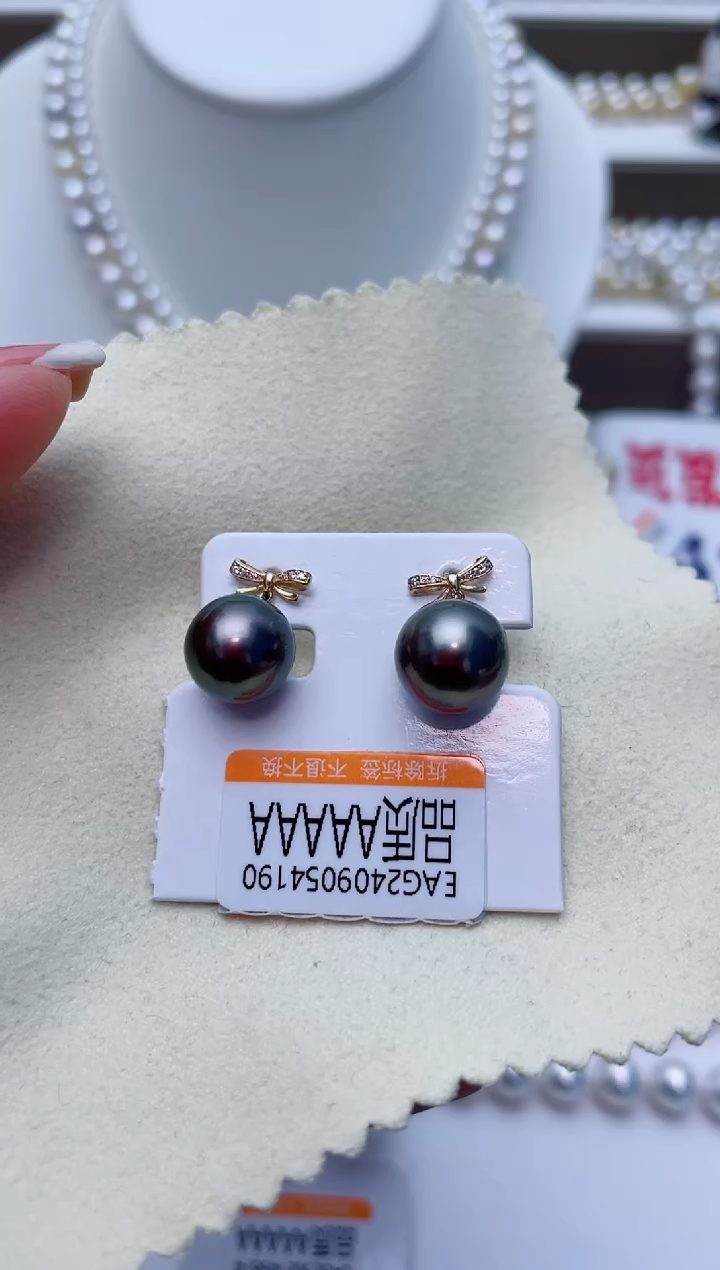 【闪购商品】海水珍珠耳饰18K金镶嵌W107