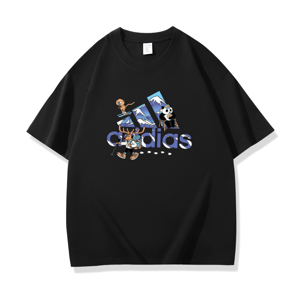 【一折粉丝福利】潮牌短袖T恤时尚休闲夏季男女同款