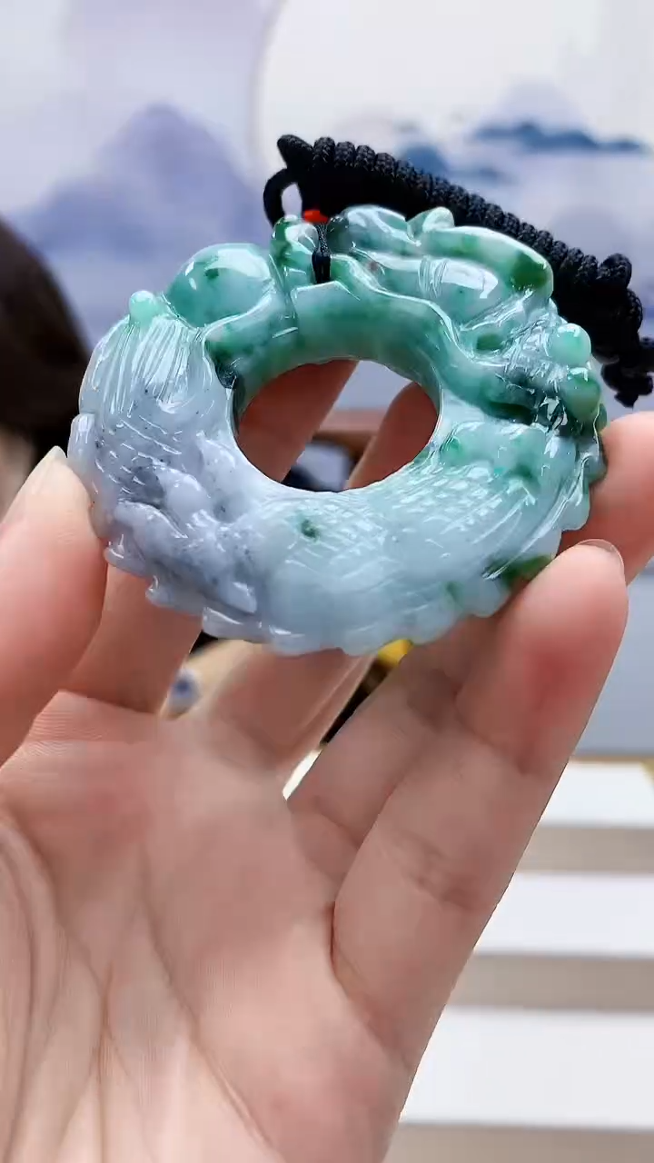 未镶嵌定制翡翠4829lr-毛货挂件26