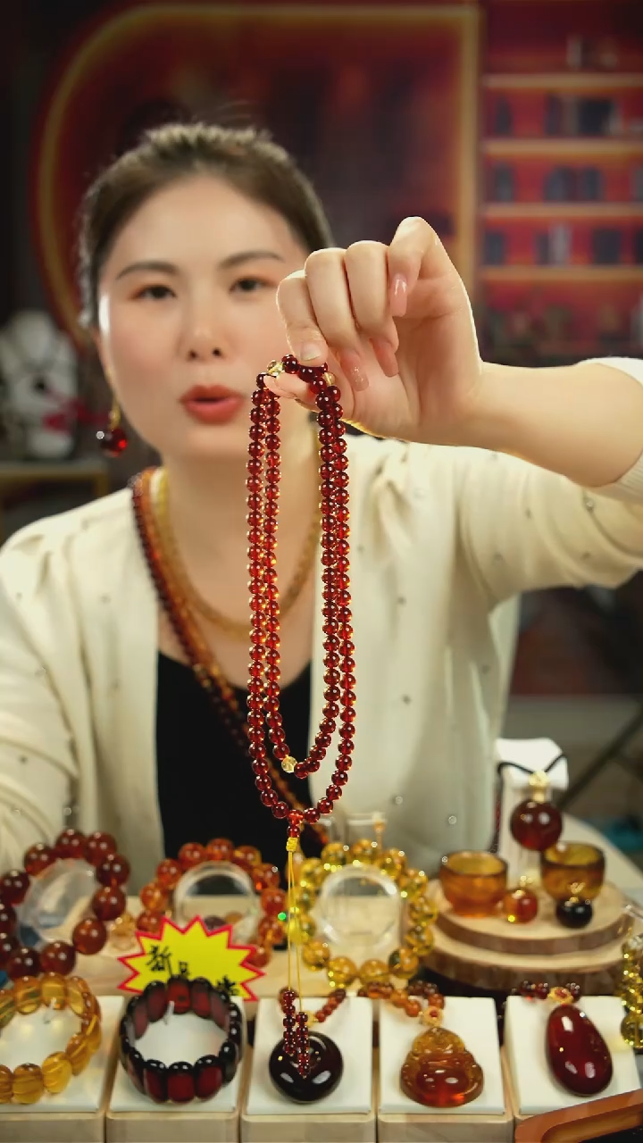 【闪购商品】血珀手链未镶嵌7+血珀108手串