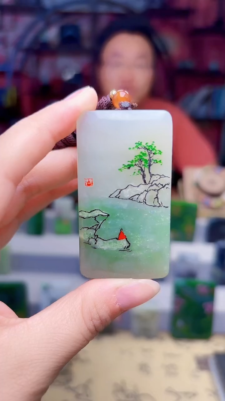 和田玉未镶嵌挂件182