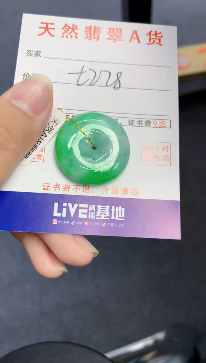 颈饰未镶嵌翡翠天然缅甸A货翡翠
