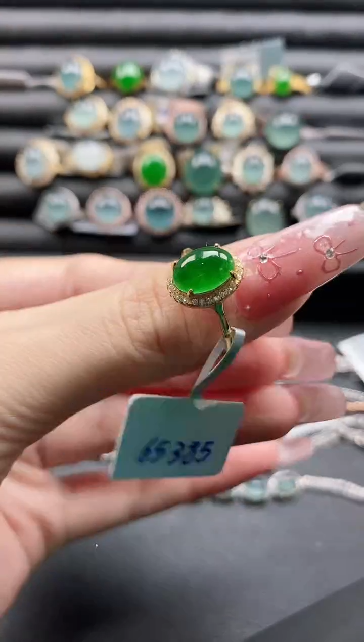 【闪购商品】翡翠戒指银S925镶嵌11111