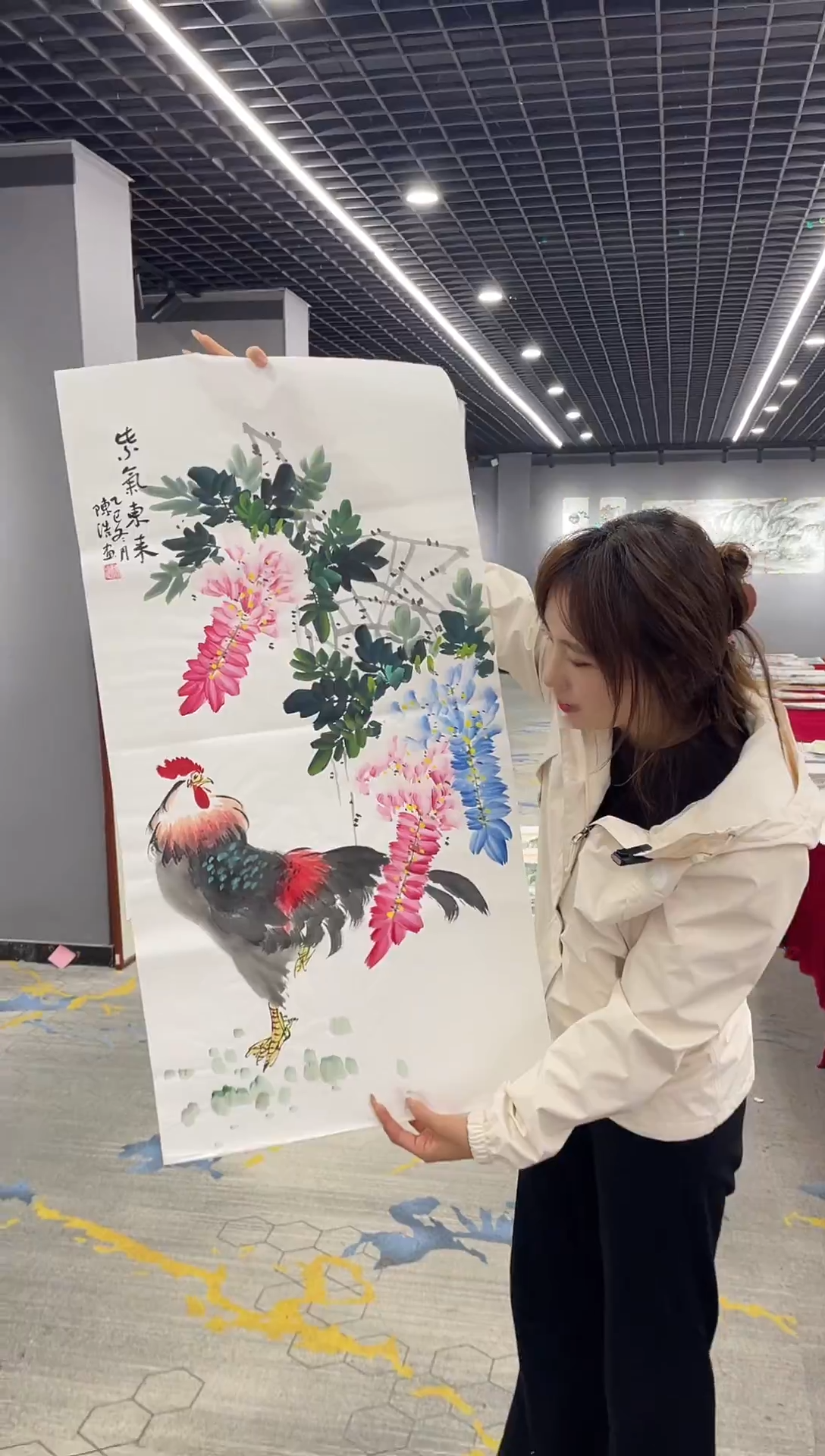 竖款年画艺术作品欣赏S57