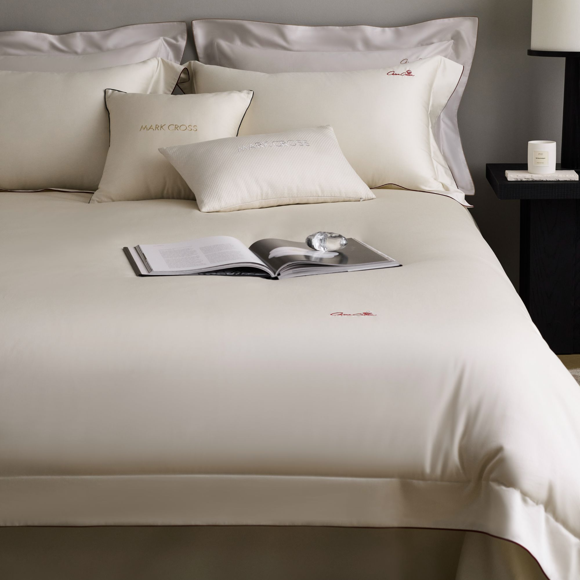 【豆爸专享】MARKCROSS中国好棉 东方棉！140支双股700T长绒棉四件套