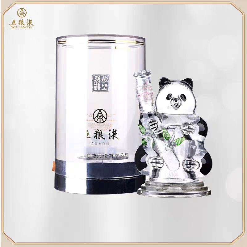 五粮液熊猫造型酒（亚克力颜色随机发）浓香型白酒52度500ml