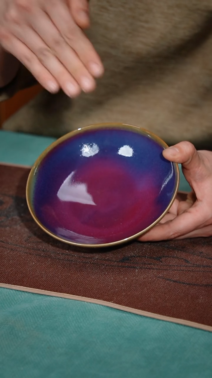 【闪购商品】66-1高足壶承（宋钧点斑 简包）