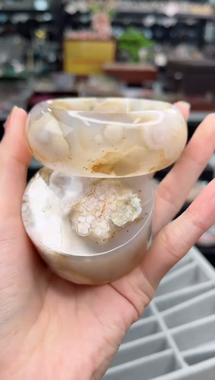 【闪购商品】石英质玉手镯未镶嵌58圈口（赠品镯心）6650305