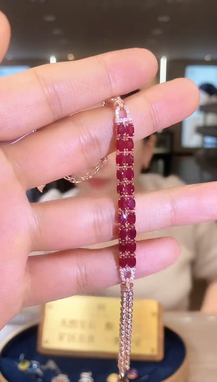 【闪购商品】红宝石手链银S925镶嵌04