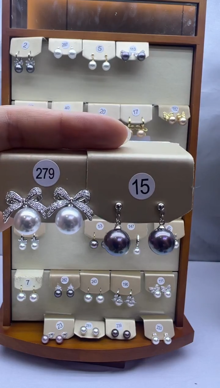 未镶嵌耳饰淡水珍珠15+279