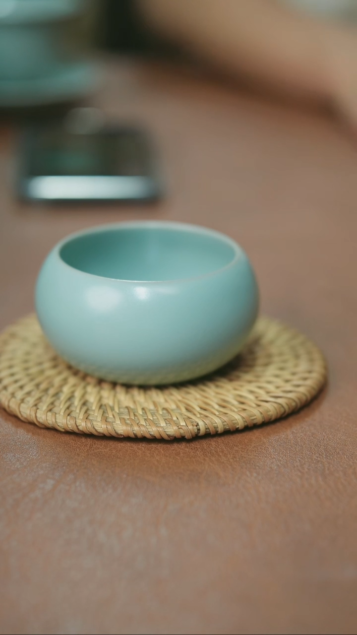 杯子原产地原矿釉汝瓷微瑕