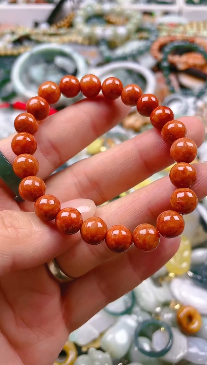 【闪购商品】翡翠颈饰未镶嵌7-8MM/C/翡翠A货一图一物