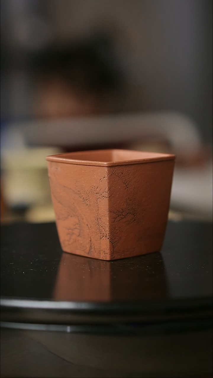 茶杯紫砂茶杯紫砂牧之四方主人杯降坡