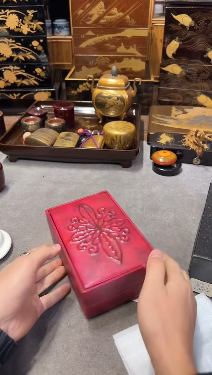 双层首饰盒 大漆漆器大漆漆器