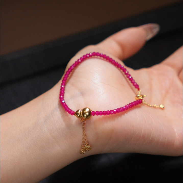 【轩轩珠宝】925 红宝石福利手链1