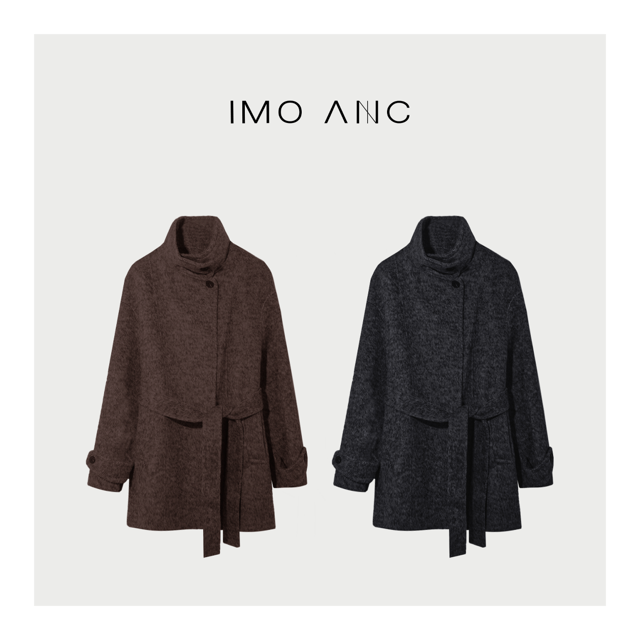 IM SO FANCY风衣款极简羊毛大衣SQ1578